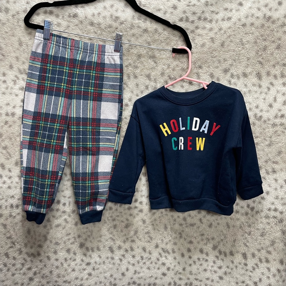 JOYSPUN KIDS HOLIDAY CREW SET